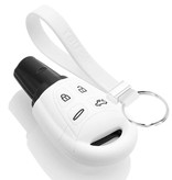 TBU car Saab Capa Silicone Chave do carro - Capa protetora - Tampa remota FOB - Branco