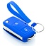 Capa para chave do carro compatível com Seat - Capa Protetora de Chave Remota de Silicone - Tampa Remota FOB - Azul