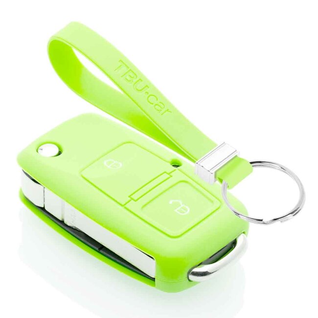 Capa para chave do carro compatível com Seat - Capa Protetora de Chave Remota de Silicone - Tampa Remota FOB - Fosforescente