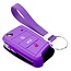Capa para chave do carro compatível com Audi - Capa Protetora de Chave Remota de Silicone - Tampa Remota FOB - Roxo
