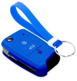 TBU car TBU car Sleutel cover compatibel met VW - Silicone sleutelhoesje - beschermhoesje autosleutel - Blauw