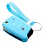 Capa para chave do carro compatível com VW - Capa Protetora de Chave Remota de Silicone - Tampa Remota FOB - Azul claro