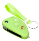 TBU car TBU car Funda Carcasa llave compatible con Alfa Romeo - Funda de Silicona - Cover de Llave Coche - Glow in the Dark