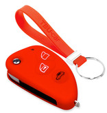 TBU car TBU car Funda Carcasa llave compatible con Alfa Romeo - Funda de Silicona - Cover de Llave Coche - Rojo