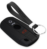 TBU car BMW Capa Silicone Chave do carro - Capa protetora - Tampa remota FOB - Preto