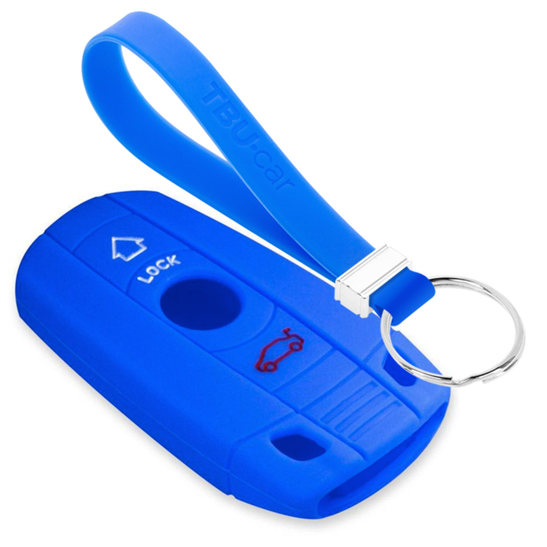 TBU car TBU car Funda Carcasa llave compatible con BMW - Funda de Silicona - Cover de Llave Coche - Azul