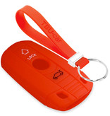 TBU car BMW Capa Silicone Chave do carro - Capa protetora - Tampa remota FOB - Vermelho