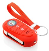 TBU car TBU car Car key cover compatible with Alfa Romeo - Silicone Protective Remote Key Shell - FOB Case Cover - Red