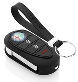 TBU car TBU car Car key cover compatible with Alfa Romeo - Silicone Protective Remote Key Shell - FOB Case Cover - Black