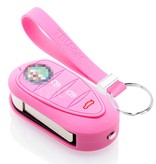 TBU car Alfa Romeo Capa Silicone Chave do carro - Capa protetora - Tampa remota FOB - Rosa