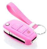 TBU car Audi Capa Silicone Chave do carro - Capa protetora - Tampa remota FOB - Rosa