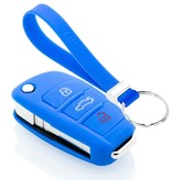 TBU car TBU car Car key cover compatible with Audi - Silicone Protective Remote Key Shell - FOB Case Cover - Blue