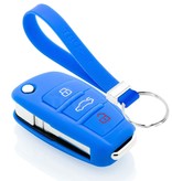 TBU car TBU car Funda Carcasa llave compatible con Audi - Funda de Silicona - Cover de Llave Coche - Azul