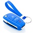 Capa para chave do carro compatível com Audi - Capa Protetora de Chave Remota de Silicone - Tampa Remota FOB - Azul