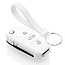 TBU car Car key cover compatible with Audi - Silicone Protective Remote Key Shell - FOB Case Cover - White