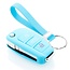 Housse de Protection clé compatible avec Audi - Coque Cover Housse étui en Silicone - Bleu clair