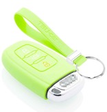 TBU car Audi Capa Silicone Chave do carro - Capa protetora - Tampa remota FOB - Fosforescente