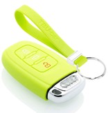 TBU car Audi Capa Silicone Chave do carro - Capa protetora - Tampa remota FOB - Verde lima