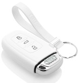 TBU car Audi Capa Silicone Chave do carro - Capa protetora - Tampa remota FOB - Branco