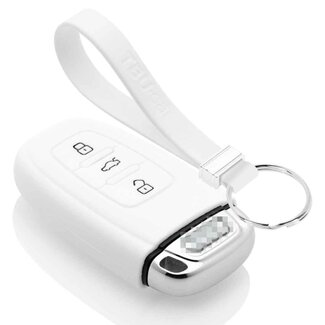 TBU car® Audi Funda Carcasa llave - Blanco