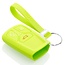 Capa para chave do carro compatível com Audi - Capa Protetora de Chave Remota de Silicone - Tampa Remota FOB - Verde lima