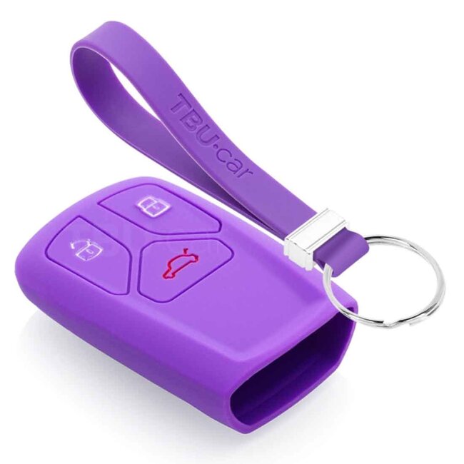 Cover chiavi auto compatibile con Audi - Copertura protettiva - Custodia Protettiva in Silicone - Viola