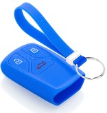 TBU car TBU car Sleutel cover compatibel met Audi - Silicone sleutelhoesje - beschermhoesje autosleutel - Blauw