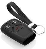 TBU car TBU car Funda Carcasa llave compatible con Audi - Funda de Silicona - Cover de Llave Coche - Negro