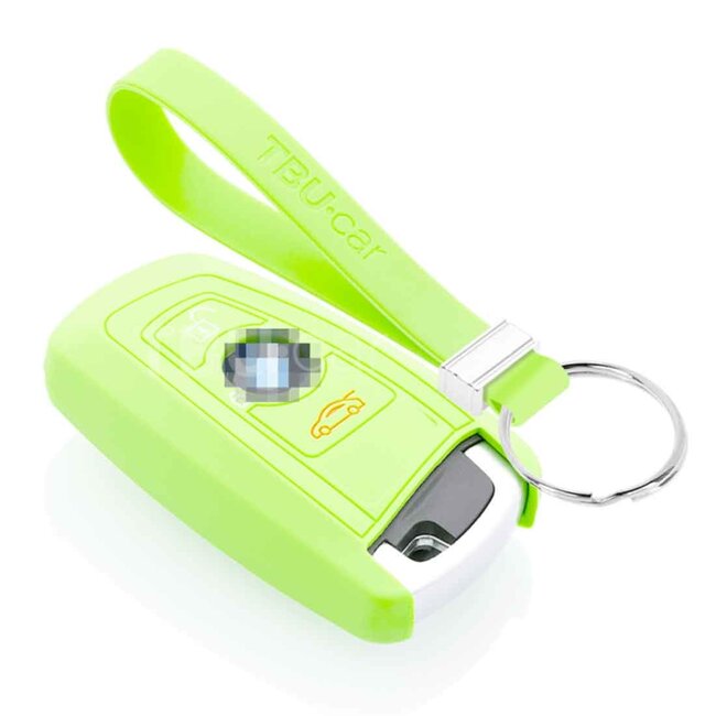 Capa para chave do carro compatível com BMW - Capa Protetora de Chave Remota de Silicone - Tampa Remota FOB - Fosforescente