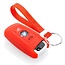Capa para chave do carro compatível com BMW - Capa Protetora de Chave Remota de Silicone - Tampa Remota FOB - Vermelho