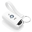 Capa para chave do carro compatível com BMW - Capa Protetora de Chave Remota de Silicone - Tampa Remota FOB - Branco