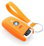 TBU car TBU car Car key cover compatible with BMW - Silicone Protective Remote Key Shell - FOB Case Cover - Orange