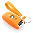 Capa para chave do carro compatível com BMW - Capa Protetora de Chave Remota de Silicone - Tampa Remota FOB - Laranja