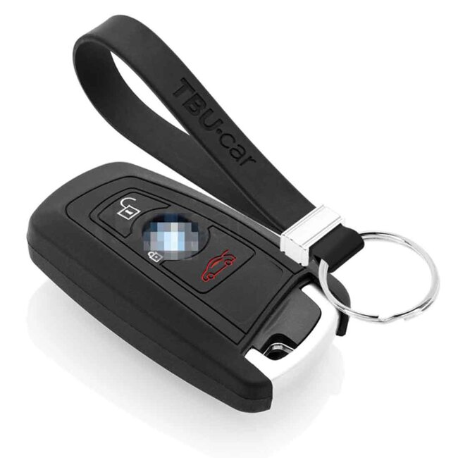 Capa para chave do carro compatível com BMW - Capa Protetora de Chave Remota de Silicone - Tampa Remota FOB - Preto