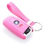 Capa para chave do carro compatível com BMW - Capa Protetora de Chave Remota de Silicone - Tampa Remota FOB - Rosa