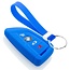 Capa para chave do carro compatível com BMW - Capa Protetora de Chave Remota de Silicone - Tampa Remota FOB - Azul