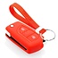 Capa para chave do carro compatível com Toyota - Capa Protetora de Chave Remota de Silicone - Tampa Remota FOB - Vermelho