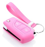 TBU car TBU car Funda Carcasa llave compatible con Toyota - Funda de Silicona - Cover de Llave Coche - Rosa