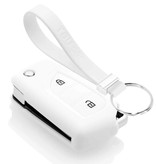 TBU car TBU car Funda Carcasa llave compatible con Toyota - Funda de Silicona - Cover de Llave Coche - Blanco