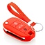 Capa para chave do carro compatível com Citroën - Capa Protetora de Chave Remota de Silicone - Tampa Remota FOB - Vermelho