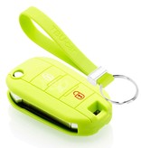 TBU car TBU car Housse de Protection clé compatible avec Citroën - Coque Cover Housse étui en Silicone - Citron vert