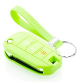 TBU car TBU car Car key cover compatible with Peugeot - Silicone Protective Remote Key Shell - FOB Case Cover - Glow in the Dark