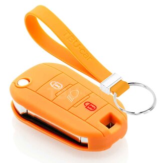 TBU car® Peugeot Capa Silicone Chave - Laranja