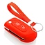 Capa para chave do carro compatível com Citroën - Capa Protetora de Chave Remota de Silicone - Tampa Remota FOB - Vermelho