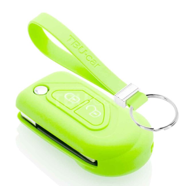Capa para chave do carro compatível com Citroën - Capa Protetora de Chave Remota de Silicone - Tampa Remota FOB - Fosforescente
