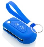 TBU car TBU car Car key cover compatible with Citroën - Silicone Protective Remote Key Shell - FOB Case Cover - Blue