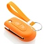 Capa para chave do carro compatível com Citroën - Capa Protetora de Chave Remota de Silicone - Tampa Remota FOB - Laranja
