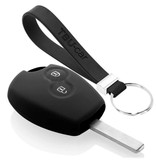 TBU car Dacia Capa Silicone Chave do carro - Capa protetora - Tampa remota FOB - Preto