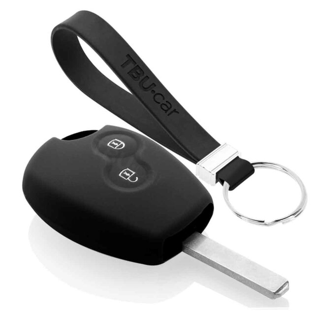 Capa para chave do carro compatível com Dacia - Capa Protetora de Chave Remota de Silicone - Tampa Remota FOB - Preto