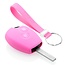 Capa para chave do carro compatível com Dacia - Capa Protetora de Chave Remota de Silicone - Tampa Remota FOB - Rosa